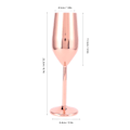 Miniatyrbillede 5 af 6: 200 ml Goblet i rustfrit stål, champagneglas, drikkekop til bar/fest/banket/picnic Copper Plating