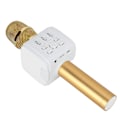 Miniatyrbillede 5 af 7: Trådløs Bluetooth Karaoke Håndholdt Mikrofon Bærbar med Mobiltelefon Stativ til Fest Guld