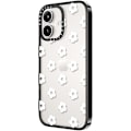 Miniatyrbillede 2 af 6: Kompakt iPhone 16 Cover [1,2 m 2X Militær Standard Drop Beskyttelse/Slankt/Letvægt] - Små Tusindfryd - Hvid - Klar Sort