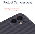 Miniatyrbillede 5 af 5: FOR iPhone 11pro  Aramid Fiber Kılıf, Karbon Kaplamalı Geçmeli Arka Kapak siyah