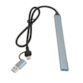 Miniatyrbild 2 av 7: Typ C Hub 7 Gränssnitt 5 Gbps Aluminiumlegering Plug and Play Space Grey USB 3.0 Dockningsstation för stationär dator bärbar dator PC