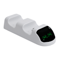 Miniatyrbilde 7 av 7: Gamepad-ladestasjon Dobbel kontrollerlader Dokkestativ med LED-lys for PS5