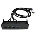 Miniatyrbillede 1 af 7: 5,25 tommer USB 3.0 frontpanelhub 4 porte 5 Gbps højhastighed 19-bens USB frontpanelhub til pc