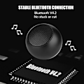 Pikkukuva 3 / 7: Aito langaton stereokaiutin Stereoääni Bluetooth-kaiuttimet mikrofonilla ja latausalustalla - Musta
