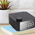 Pikkukuva 4 / 7: B1 Bluetooth 5.0 -kaiutin Monitoiminen langaton digitaalinen LED-näyttö Minikello (Musta)