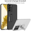Miniatyrbillede 3 af 5: Til Samsung Galaxy S22 Telefon Etui, Foldbar Stativ Frosted Tekstur Ultra Tynd Stødsikker Slidstærk Cover (Sølv)