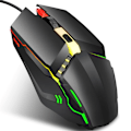Miniatyrbillede 5 af 7: HXSJ S200 Gaming Mus 4-knaps kablet lysende farverig ergonomisk til XP / Vista / OS X