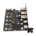 Miniatyrbillede 3 af 7: PCI Express-adapterkort USB3.1 Højhastighed 5 Gbps 5 porte Ekstern PCIe-netværksadapter til Windows til OS X