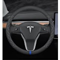 Miniatyrbild 5 av 5: Passar till Tesla ModelS ModelY ModelX Model3 vinterrattsskydd - runt mocka - utan färgkod - 38cm/1 pack