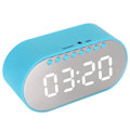 Miniatyrbild 2 av 7: T1 för Bluetooth väckarklocka digital högtalare USB-laddning med FM-radio för sovrum blå