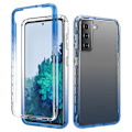 Miniatyrbild 1 av 5: JUSTUP för Samsung Phone Case Heavy Duty Protective Anti-Slick  Soft Back Shell Hard PC Front Open Frame Slim Phone Cases för Samsung Galaxy S21 FE（