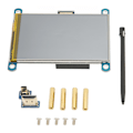 Miniatyrbillede 1 af 7: 4in HD Multimedia Interface LCD IPS-skærm 800x480 opløsning resistiv touchskærm med stylus til Raspberry Pi