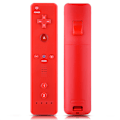 Miniatyrbilde 6 av 7: Spillkontroll håndkontroll Gamepad med analog joystick for WiiU/Wii-konsoll (rød)