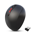 Miniatyrbillede 1 af 5: 2.4G trådløs mus, 3 niveauer af DPI justerbar, ergonomisk vertikal kontormus, komfortabelt greb, egnet til notebook-computertilbehør