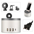 Pikkukuva 1 / 4: 4 USB-porttia ja 1 Type C -latausasema telineellä 2,4A lähtö