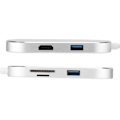 Pikkukuva 4 / 7: 6-in-1 Type-C - HDMI+USB3.0*2+PD lataus+SD+TF Hub-sovitin