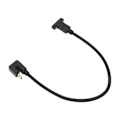 Pikkukuva 2 / 7: USB-kaapeli 0,3 m USB 3.1 Type-C uros naaras 10 Gbps U-tyyppinen kyynärpää paneelikiinnitysruuvin reiällä autodatakaapeli
