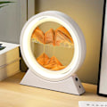 Miniatyrbild 6 av 8: Rörlig Sandsandslampa för skrivbord, 360° roterande sandtimer med djuphavssandscape, flytande sandlampor, quicksandlampa