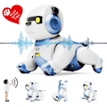 Miniatyrbillede 7 af 8: Smart interaktiv robot hundelegetøj til børn med stemme- og berøringsstyring Dansende kæledyr RC dyre legetøj til drenge og piger Realistisk mini kæledyr hund robot simulator