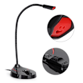 Pikkukuva 3 / 7: Tietokoneen mikrofoni USB Taivutettava 360 astetta Omnidirectionnel Drive Free PC Desktop Mike
