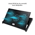 Miniatyrbillede 7 af 7: Nuoxi M7 Notebook Cooler Tilting 5-Mode Justerbar Computer Base til bærbar computer op til 17 tommer
