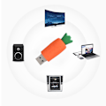 Pikkukuva 5 / 7: 16G Mini Portable Carrot USB U Disk for Windows Vista/7/10/Mac