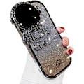Pikkukuva 2 / 7: Astronautti Piilotettu Jalusta Puhelinkotelo iPhone 16 promaxille Kameran Suojalla Ylellinen Glitteri Bling 6D Galvanoidulla Kirkkaalla Pehmeällä TPU Suojalla A Gold