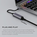 Miniatyrbillede 5 af 7: USB C til Ethernet-adapter, Type-C til RJ45 Gigabit Ethernet USB C til 10/100/1000 Gigabit Ethernet LAN-netværksadapter til iPhone 15 Pro Max