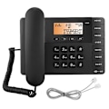 Miniatyrbild 1 av 7: W598 Trådlös hemtelefon för fast telefon, skrivbordstelefon, mobiltelefon, kontor, skrivbordstelefon, svart