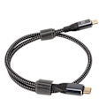 Miniatyrbild 1 av 7: USB C till USB C-kabel PD240W USB2.0 Typ C-gränssnitt 480Mbps USB C-hane till C-hane Dubbeländad datakabel 50cm