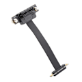 Miniatyrbillede 4 af 7: Forlængerkabel PCI‑E 1X Dual 90° Netværksadapter med LED-indikation Magnetisk pude
