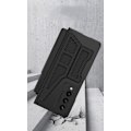 Miniatyrbilde 3 av 6: For Samsung Galaxy Z Fold 4 Etui Hengselbeskyttelse, med S Pen Holder, Luksus Lær Hybrid Hard PC Innebygd Glass Flip Kickstand Etui