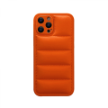 Miniatyrbillede 1 af 5: Ansøg om iPhone 11 Promax stødsikkert TPU PU læder etui pc beskyttende etui telefon etui med oppustelig etui - Orange