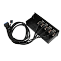 Miniatyrbillede 6 af 7: 5,25 tommer USB 3.0 frontpanelhub 4 porte 5 Gbps højhastighed 19-bens USB frontpanelhub til pc