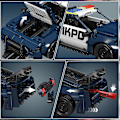 Miniatyrbild 5 av 7: 15073 Barricade Polisbil Byggsatser, MOC Deformerad Mustang Pull-Back Drag Race Leksaksbil Modellkit, (786 Bitar, Dynamisk Version)