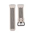 Miniatyrbillede 1 af 7: Silikone Sport Armbånd Udskiftning Farve Rem til Fitbit Ionic Stor Størrelse Ris Hvid og Sort