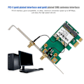 Miniatyrbilde 6 av 7: BCM94322HM8L DW1510 Dual band 300M PCI-E trådløst kort for stasjonær datamaskin[S]