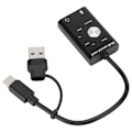 Pikkukuva 4 / 7: 7.1 USB 2.0 Ulkoinen äänikortti 2 In1 Ääniadapteri Type‑C Mikrofoni Tietokoneen lisävaruste
