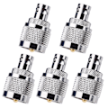 Miniatyrbillede 1 af 7: 5 stk. Radio PL259 RF Koaksial Koaks Adapter UHF Han til BNC Hun To-vejs Hovedstik