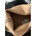 Miniatyrbild 6 av 6: Mjuk handväska i läder med litchimönster, grönsakskorgsmodell, enfärgad, enkel axelremsväska/crossbody-väska, bucket bag
