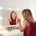 Miniatyrbilde 7 av 7: LED Sminkelys for Speil, Hollywood-stil Sminkelys med 14 Dimbar Pærer, Justerbar Farge & Lysstyrke, USB-Kabel, Speil