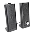 Miniatyrbillede 3 af 7: Computerhøjttalere kablet multimedie mini strip desktop stereohøjttaler med subwoofer til hjemmecomputer bærbar computer
