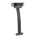 Miniatyrbillede 6 af 7: Forlængerkabel PCI‑E 1X Dual 90° Netværksadapter med LED-indikation Magnetisk pude