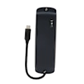 Miniatyrbild 2 av 7: 8 i 1 Dockningsstation Multifunktion 4K30Hz HD Multiport USB 100M Nätverksport USB C Hub Adapter Marinblå
