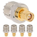 Miniatyrbillede 4 af 7: 5 stk. SMA han til UHF hun adapter/konverter PL259 SO239 til sikre forbindelser