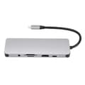 Miniatyrbilde 2 av 7: Adapter 9-i-1 Type-C til HDMI Multifunksjonell PD Ladestasjon RJ45
