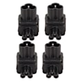Miniatyrbild 7 av 7: 4PCS IEC320 C6 till IEC320 C5 Strömadapter Plug and Play C6 till C5 Höger Vinklad 90 Graders Strömadapter för UPS PDU Server