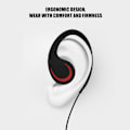 Pikkukuva 3 / 7: Langaton Bluetooth In-ear Stereo -kuuloke Hands Free Sport -kuuloke (musta ja punainen)