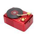 Pikkukuva 5 / 7: Retro Bluetooth-kaiutin 5W Retro Ladattava kannettava langaton kaiutin kotiin asuntolaan keittiöön punainen