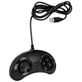 Miniatyrbillede 2 af 7: Meget følsom USB-kablet spilhåndtag Vandtæt Gamepad til Sega Game Console Controller